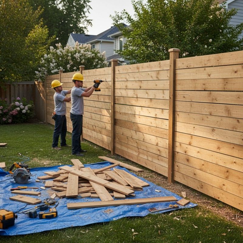 Redwood Fence Repair