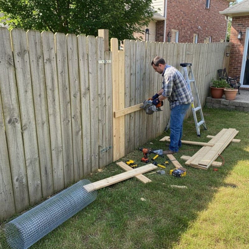 Wood Fence Repair